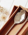 Knotted Stainless Steel Salad Servers - Fork and Spoon Set
