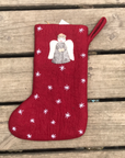 Red Angel Felt Stocking - The Fair Trader