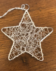 Silver Star Wire Christmas Decoration - The Fair Trader