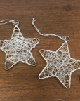 Silver Star Wire Christmas Decoration - The Fair Trader