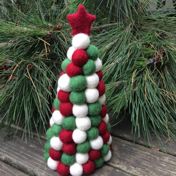 Pom Pom Christmas Tree Decoration - The Fair Trader