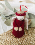 Christmas Angel Decoration, Red Dress