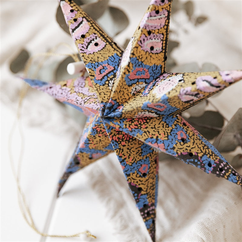 Ethical Christmas Gifts - Indigenous Art Paper Star | The Fair Trader