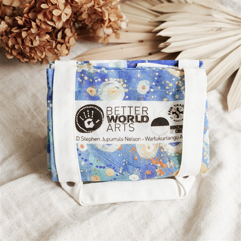 Cotton Foldable Tote Bag by Stephen Juparrurla Nelson